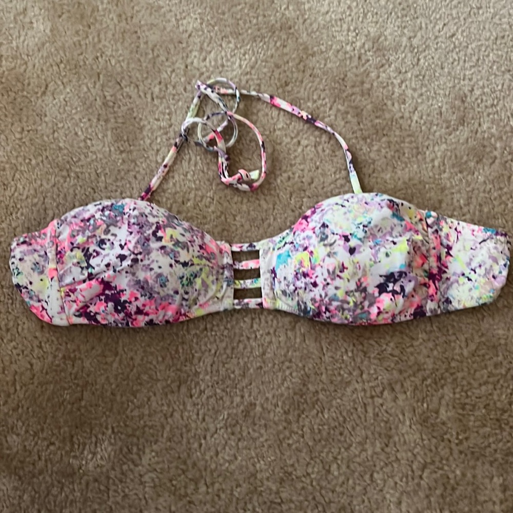 Multicolor swim top